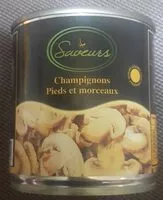 Mängden socker i Champignons pieds et morceaux