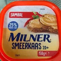 Mängden socker i Smeerkaas 20+ sambal