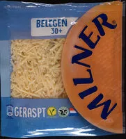 Mängden socker i Belegen 30+ geraspt