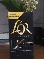 Mängden socker i L'or espres ristretto