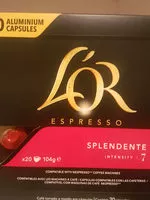 Mängden socker i L'or espres splendente 20 capsules