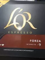 Mängden socker i L'or espresso forza