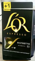 Mängden socker i L'or espresso ristretto