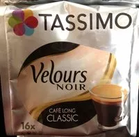 Mängden socker i Café long velours Tassimo
