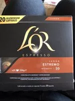 Mängden socker i L’Or Espresso Estremo
