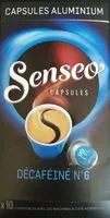 Mängden socker i Senseo décaféiné N. 6 capsules
