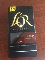 Mängden socker i L'Or Expresso Forza