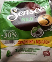 Mängden socker i Senseo Mild Kaffeepads Vorteilspackung