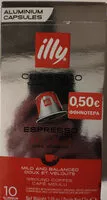 Mängden socker i illy classic roast espresso