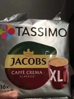Mängden socker i Tassimo Jacobs Caffè Crema Classico XL