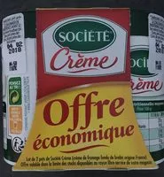 Mängden socker i Société Crème - offre économique - 23% M.G.