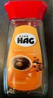 Mängden socker i Hag Klassisch Mild Löskaffee, 100 G