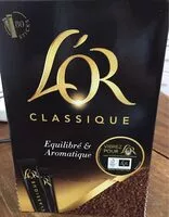 Mängden socker i Café L’OR classique