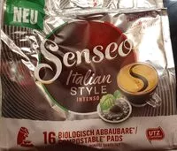 Mängden socker i Senseo Italian Style Kaffeepads