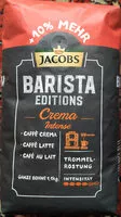 Mängden socker i Barista Editions Crema Intense Röstkaffee, ganze Bohnen