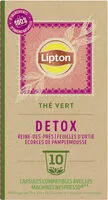 Mängden socker i Lipton Thé Vert Detox 10 Capsules