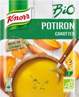 Mängden socker i Knorr Soupe Déshydratée Bio Potiron Carottes 51g 2 Portions