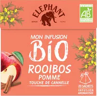Mängden socker i Elephant Mon Infusion Bio Rooibos Pomme Touche de Cannelle 20 Sachets Pyramid®
