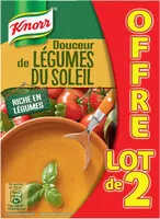 Mängden socker i KNORR Soupe Liquide Douceur de Légumes du Soleil 1l Lot x 2