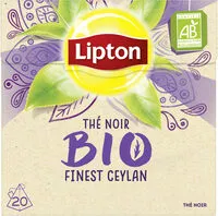 Mängden socker i Lipton Bio Thé Noir Finest Ceylan 20 Sachets