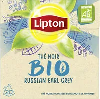 Mängden socker i Lipton Thé Noir Bio Russian Earl Grey 20 Sachets