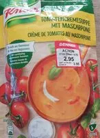 Mängden socker i Crème de tomates au Mascarpone