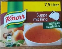 Mängden socker i Rindersuppe