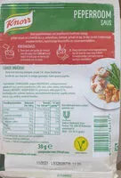 Mängden socker i Peperroomsaus