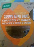 Mängden socker i Soupe patate douce chou-fleur et quinoa