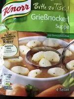 Mängden socker i Grießnockerl Suppr