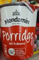Mängden socker i Porridge mit Erdbeere