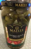 Mängden socker i Maille Cornichons Aigres-Doux Extra-Fins Bocal 205g