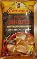 Mängden socker i pittige Jakarta vegetarische kroepoek, extra pikant gekruid