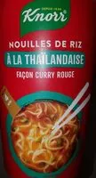 Mängden socker i Knorr Nouilles de Riz Thaïlandaise Façon Curry Rouge 1 Portion / 69g