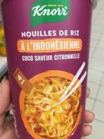 Mängden socker i Knorr Nouilles de Riz Indonésienne Coco Citronnelle