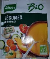 Mängden socker i Knorr Soupe Bio Déshydratée Légumes du Potager 49g