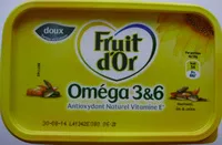 Mängden socker i Oméga 3&6 - Doux tartine et cuisson