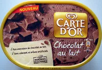 Mängden socker i Crème glacée chocolat au lait