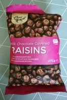 Mängden socker i Chocolat au lait avec raisins secs