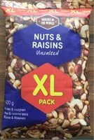 Mängden socker i NUTS & RAISINS Unsalted