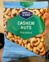 Mängden socker i Noix de cajou non salées