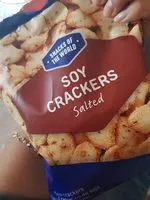 Mängden socker i Soy crackers salted