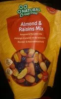 Mängden socker i Amandes et raisins mix