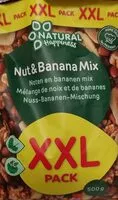Mängden socker i Nut banane mix