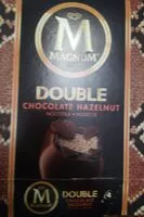 Mängden socker i Magnum double chocolate hazelnut