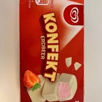 Mängden socker i Konfekt erdbeer