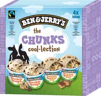 Mängden socker i BEN & JERRY'S Glace Mini Pots The Chunks Cool-lection 4x100ml