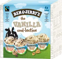 Mängden socker i BEN & JERRY'S Glace Mini Pots The Vanilla Cool-lection 4x100ml