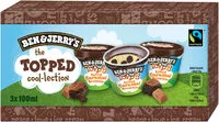 Mängden socker i Ben & Jerry's Glace Pot Mini The Topped Cool-lection