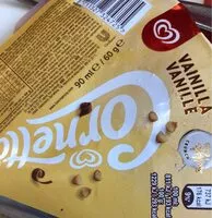 Mängden socker i CORNETTO Cône Vanille avec des Pépites de Chocolat et Amandes 90ml x1